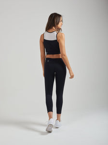 COCOCH ACTIVEWEAR WEBSCHOP, TURN RUN 7/8 LEGGING IN BLACK AND WHITE