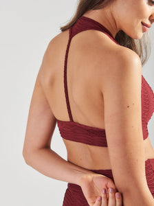 COCOCH ACTIVEWEAR WEBSHOP, WAVE ELITE SPORTS BRA IN BORDEAUX