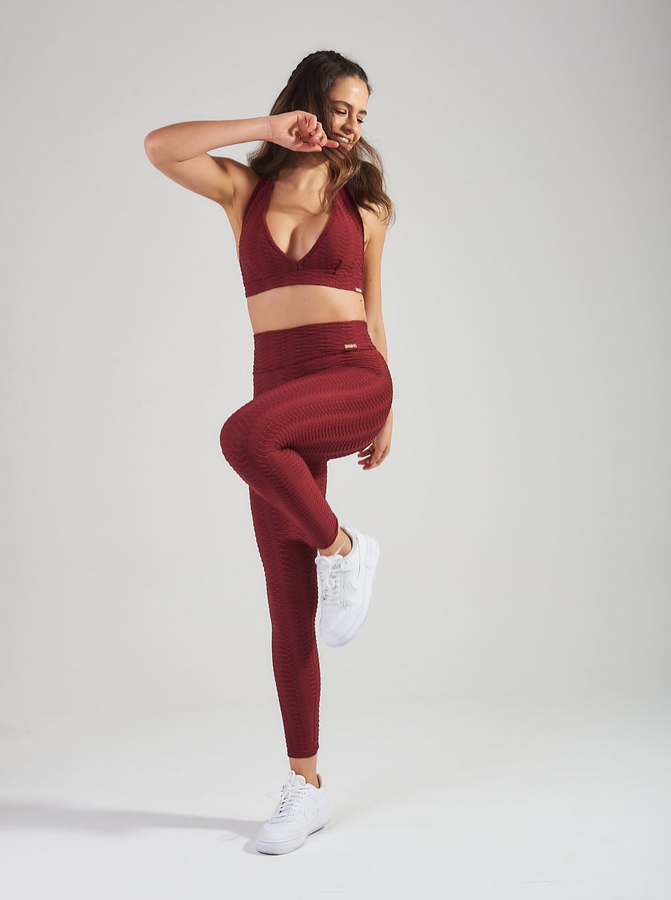 COCOCH ACTIVEWEAR WEBSHOP, WAVE ELITE SPORTS BRA IN BORDEAUX